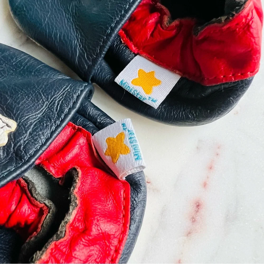 Ministar all leather soft sole baby walker
